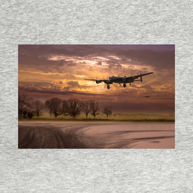 Lancaster Winter Sunrise Return by Gary Eason's Flight Artworks